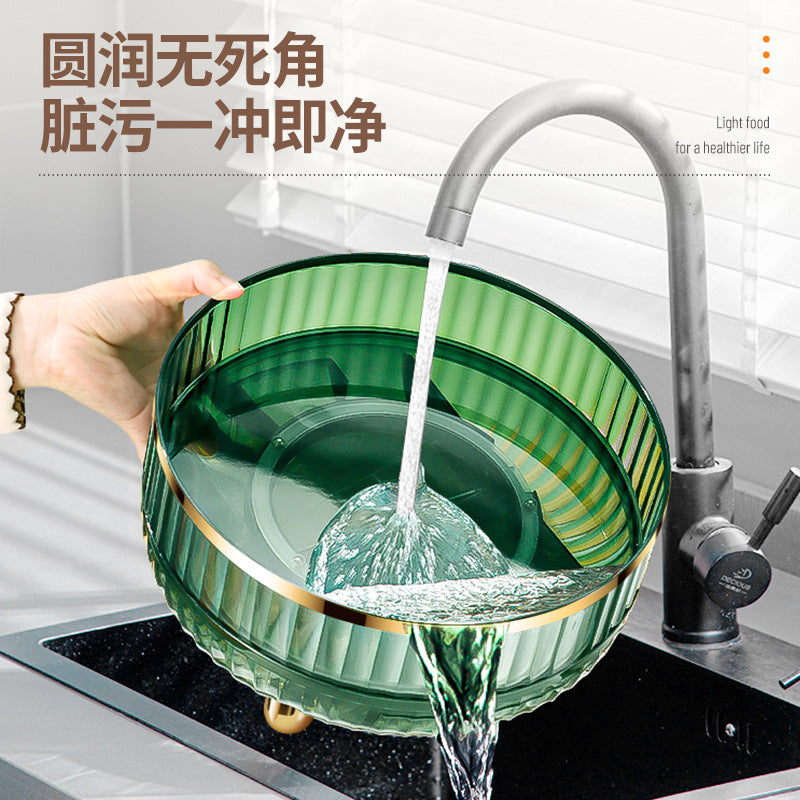 Kitchen Seasoning Shelf Multi-layer Storage Shelf Floor Locker Kitchen Rotating Seasoning Box Lazy Artifact