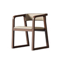 New chinoiserie ash wood dining chair solid wood chair tea table chair conference hotel restaurant tea chair backrest armrest dining chair