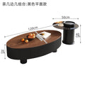 French cream style coffee table light luxury normcore living room slate coffee table modern small apartment storage scandinavian round combination