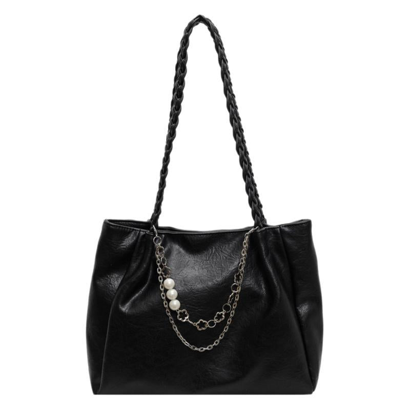 Cross-border high-end large-capacity bag women's 2025 new fashion college student shoulder bag niche women's tote bag