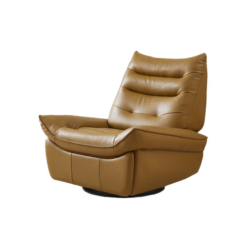 Overseas version smart electric leather lazy sofa space capsule multifunctional lazy rocking chair rotatable reclining single chair