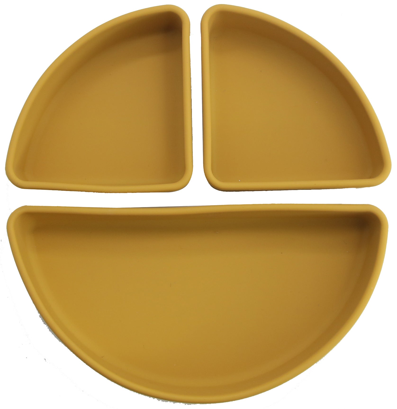 Cross-border food-grade baby silicone saliva pocket cartoon cat shape silicone bowl three-grid plate grid feeding set