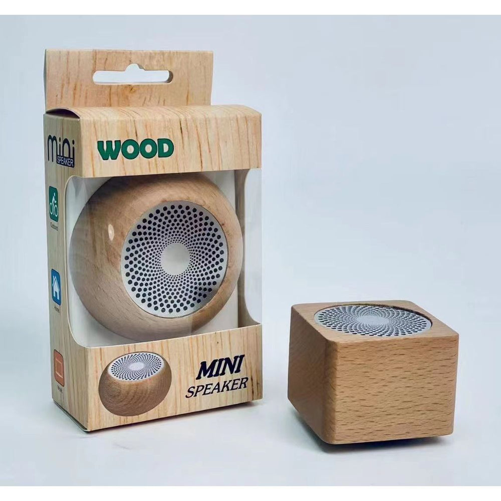 Retro bluetooth speaker - portable, creative gift, mini wireless subwoofer, solid wood small speaker set