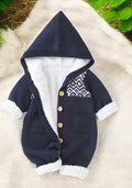 Baby knitting one-piece jumpsuit spring & fallnewborn clothing for men and women baby wool cute thickenedheattech