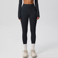 European and american high-waisted brushed nylon yoga pants - cloud-like outdoor activewear leggings - quick-dry, breathable running and fitness tights