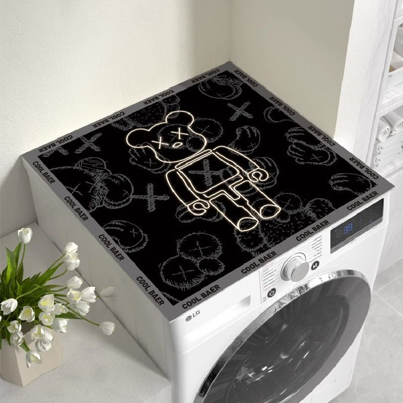 Washing machine cover, refrigerator dust cover, waterproof sun protection cover, coffee table bedside table, no-wash leather mat