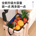 Grocery cart small trolley for home foldable lightweight shopping trolley elderly climbing stairs pulling goods trolley shopping cart