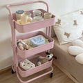 Influencer-style rolling cart shelf - home use, kitchen, bedroom, snack rack, living room multifunctional storage organizer - wholesale