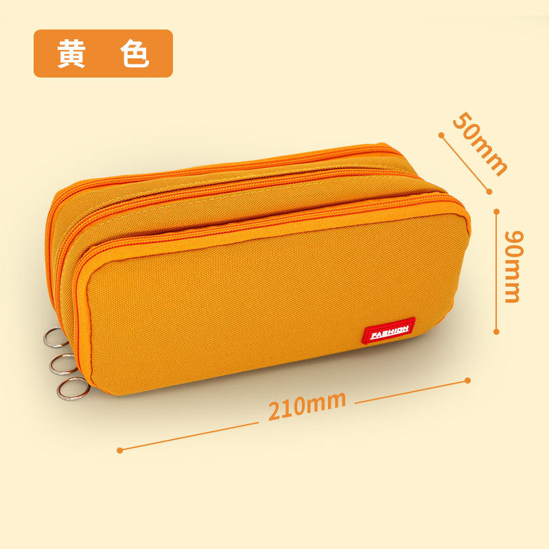 Simple pencil case Large capacity Japanese and Korean version High school students Junior high school students Multifunctional stationery bag  pencil bag