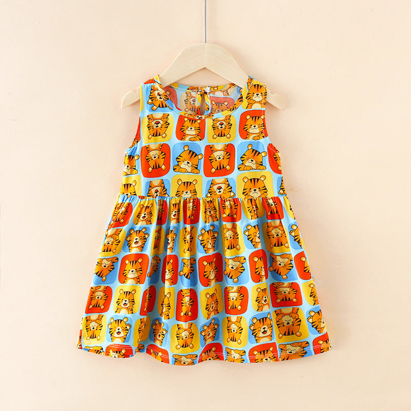 Girls' summer dresses: cotton silk skirts, baby dresses, princess dresses, wholesale sundresses, baby clothes - 24 styles