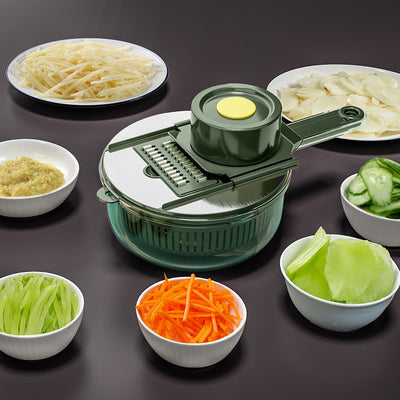 Multifunctional kitchen gadgets: potato shredder, vegetable slicer, and grater set - perfect for home use! shreds, grates, and slices carrots, cucumbers, and more