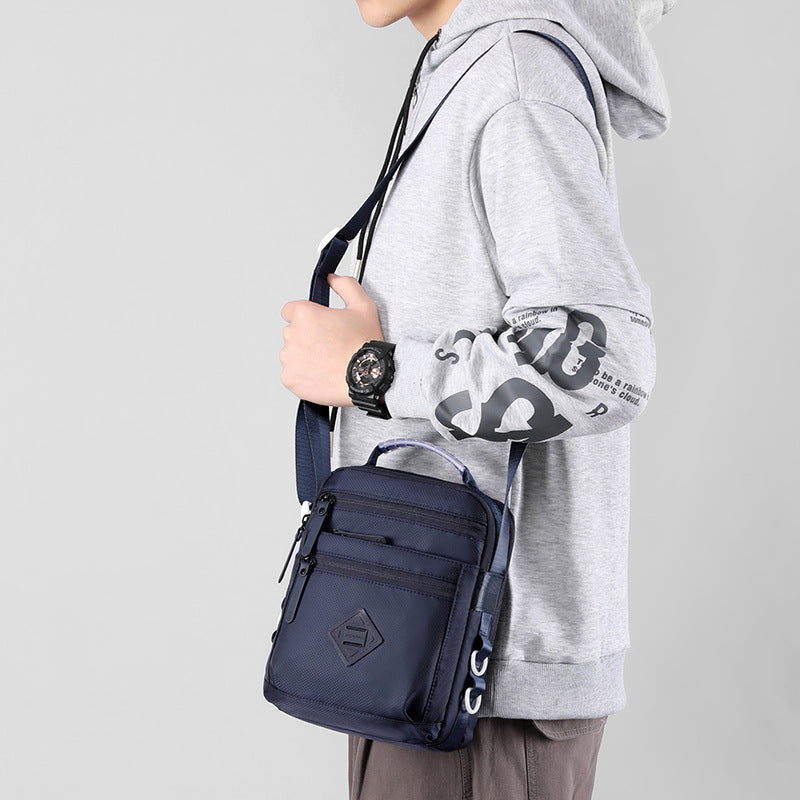 New fashionable men's bag personalized business bag unisex but stirring trend oblique span bag small square bag