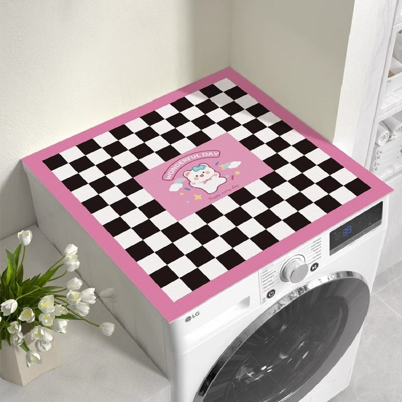 Washing machine cover, refrigerator dust cover, waterproof sun protection cover, coffee table bedside table, no-wash leather mat
