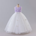 girls' formal dresses runway model evening gowns kids sleeveless long dresses princess dresses wedding dresses tutu skirts