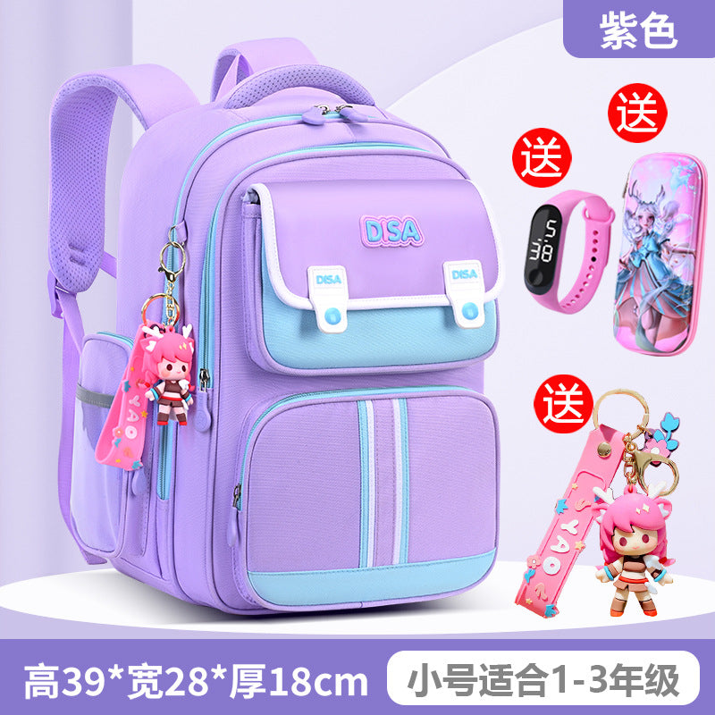 Schoolbag for boys and primary school students 2026 new arrival for grades 1, 2, 3 to 6, boys and girls, lightweight kids spine protection and burden reduction