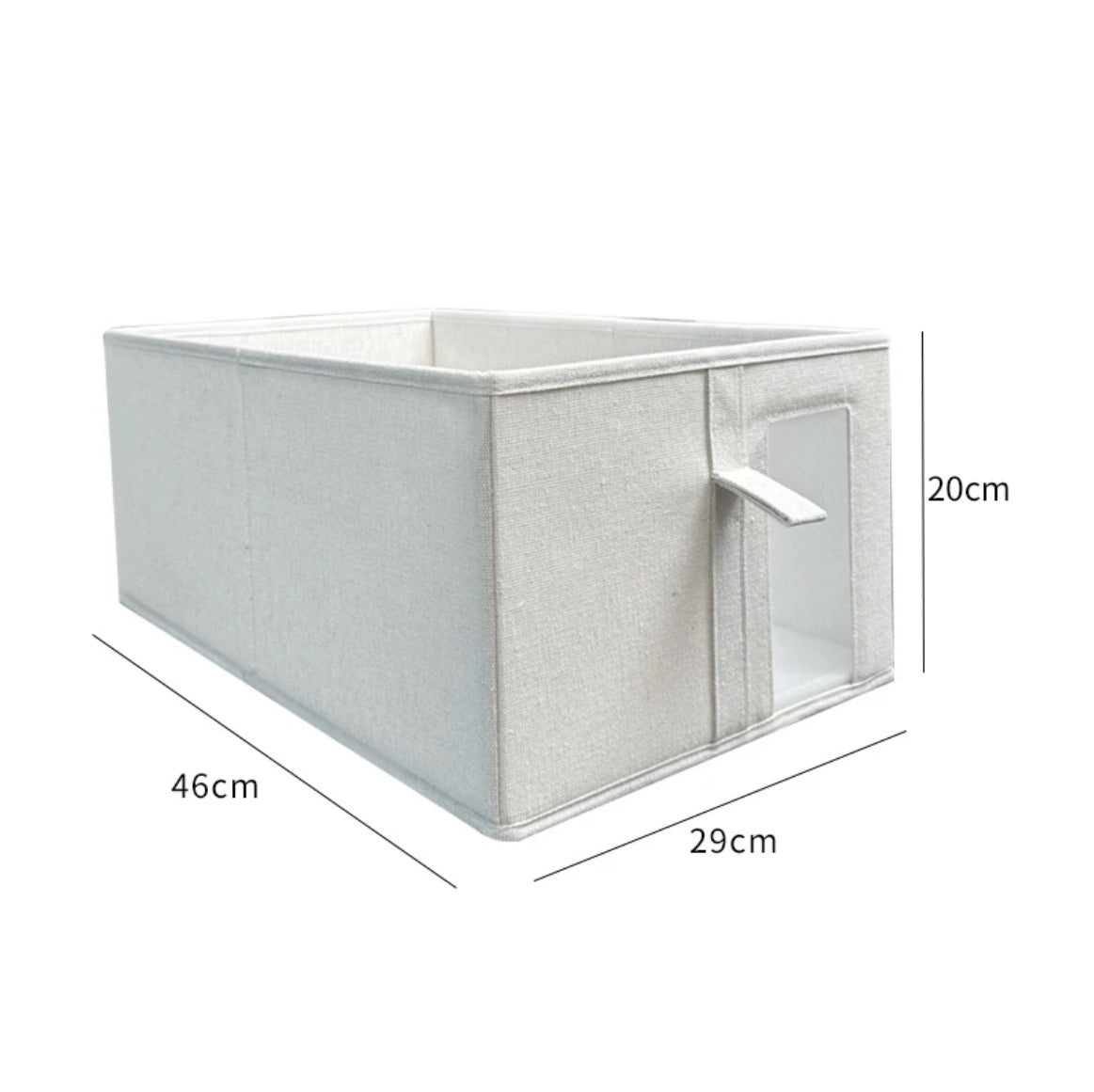 Foldable PP board household drawer wardrobe storage box light luxury finishing semi-visual finishing clothing storage box