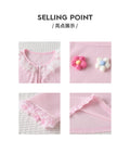 Girls' export dress set: pink suspender dress with long-sleeved floral patchwork outerwear - autumn two-piece outfit for children
