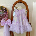 Princess dress  new girls' dress summer chic girls' skirt little girl's stunning sequin mesh dress