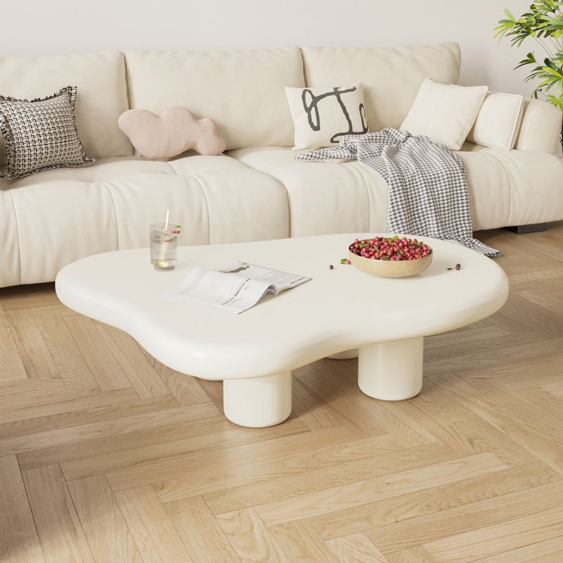 Scandinavian modern casual cloud coffee table living room for home small apartment special-shaped tea table cream style popular tableaccessible luxury