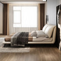 Foshan furniture factory customized genuine leather bed 1.68m double bed little elephant ear bed large bed master bedroom large bed