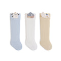 Babylon kids' knee-high socks, 3-pair pack, class a animal-themed infant socks, combed cotton, seamless baby socks