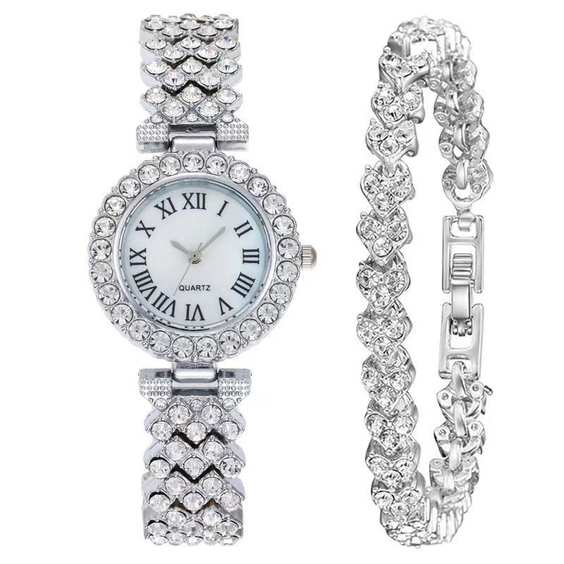 Hot-selling aliexpress fashion diamond-studded women's watch, roman numeral quartz bracelet watch - wholesale direct from manufacturer