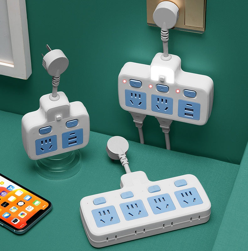 Multifunctional power strip socket for home power strip multi-slot usb cable power strip multi-purpose converter plug