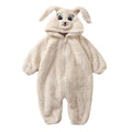 Baby cartoon bunny panda plush onesie infant cute warm clothes toddler romper home jumpsuit