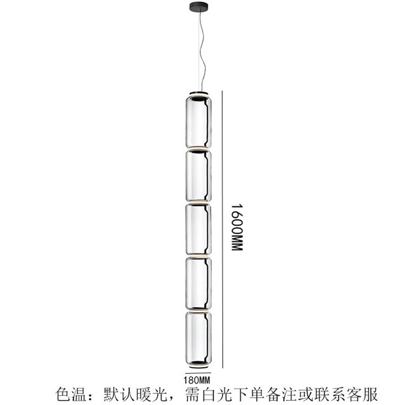 Zhengda home furnishing italian flos import glass height milan led stairwell living room dining room study chandelier