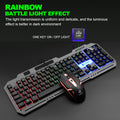 Li-mag t25 mechanical feel keyboard and mouse combo - wired metal keycap set for gaming, office, and desktop use