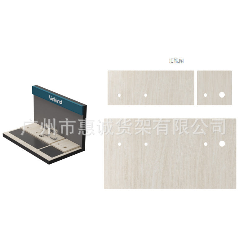 Customized exhibition display stand, sample placement table, floor-to-ceiling desktop lighting exhibition hall, exhibition shelf