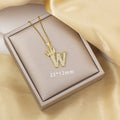 Letter w---gold