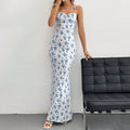women's spring/summer  new collection: sweet & fresh floral print sundress with spaghetti straps and open back – perfect for vacation!