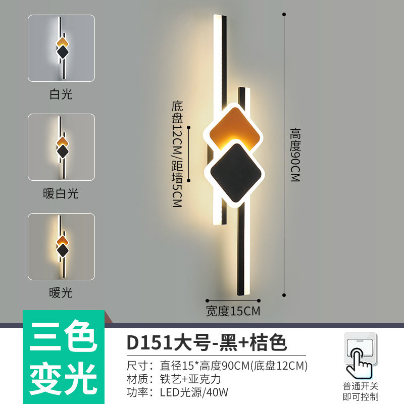 The whole network low-cost led corridor aisle entrance light new Nordic stairs balcony bedroom bedside background wall wall lamp