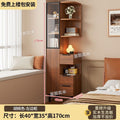 Solid wood bedside table storage cabinet for home bedroom modern casual tall cabinet bookshelf all-in-one small apartment ultra-narrow storage cabinet