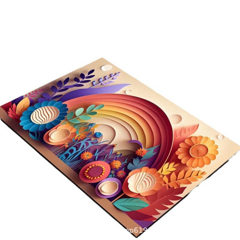 3d floral kitchen draining mat, absorbent mat, household diatomite non-slip mat, dish drying mat, heat-resistant oven mitt placemat