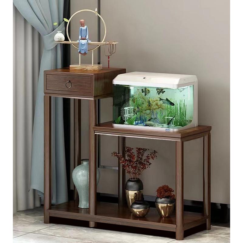 Coffee table solid wood side table corner table chinoiserie solid wood tea table antique small tea tableaccessible luxury bogu rack ornaments rack entrance cabinet