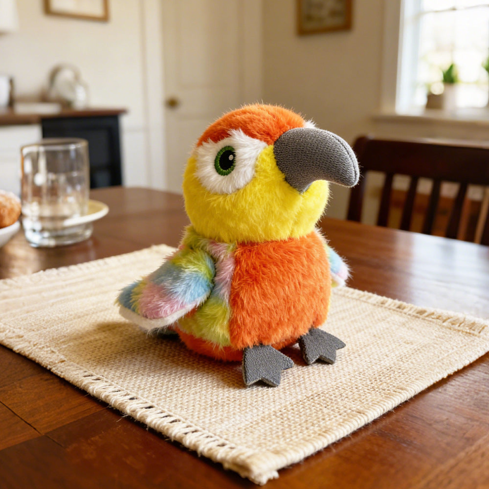 Bird series sparrow cockatiel nest singing recording waving wings bird stuffed doll pendant chick soft cute