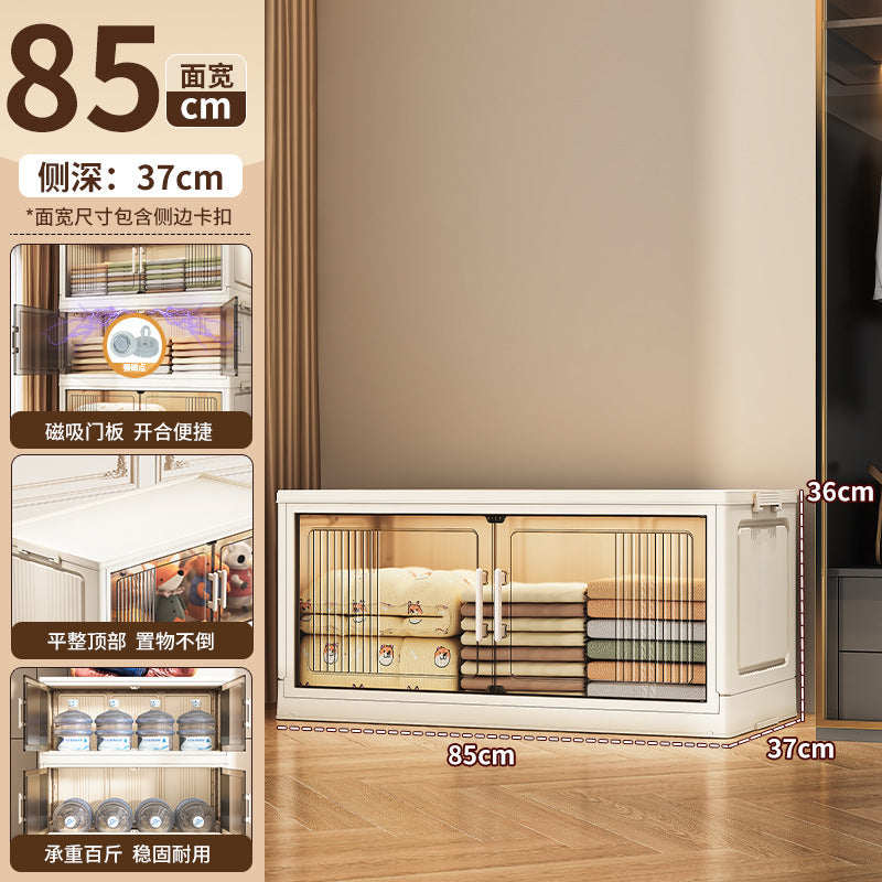 33-75 Plastic cosmetics cabinet storage storage box, folding transparent storage cabinet finishing multi-layer, starting from one piece for approval