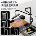 kitchen sink large single slot sus304 stainless steel nano handmade vegetable basin dishwashing sink countertop basin for home
