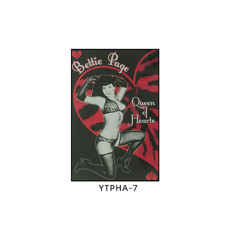 Bar decoration painting American retro cafe hanging painting Qingba KTV box Route 66 old iron mural