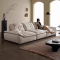 Foshan extra wide seat deep high back adjustable fabric auckland sailboat sofa anti-cat claw cream style sofa