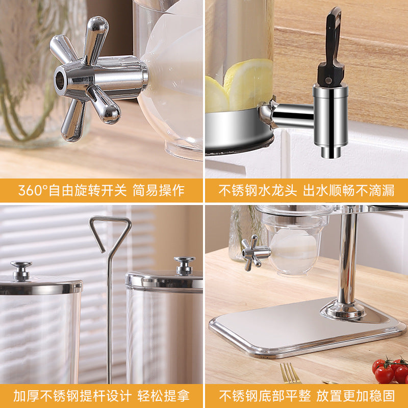 Juice tripod, hotel rotating three-head juice tripod Juice Dispenser Cereal Dispemser