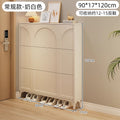 Cream style ultra-thin tipping shoe cabinet for home door small narrow entrance multi-layer entrance cabinet new arrival 2025 popular shoe rack