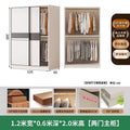 Wardrobe for home bedroom sliding door deepened and thickened wardrobe storage top cabinet rental room economical wardrobe