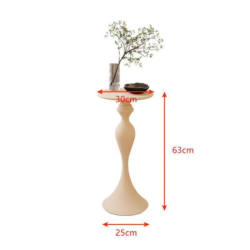 European style iron side table small apartment for home living room sofa side small waist french coffee table bedroom bedside small round table