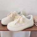 Popular white shoes for women 2026 spring & fall new arrival trendy niche street thick sole sports casual student sports sneakers