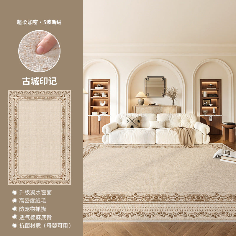 Distributed carpet living room bedroom  new style accessible luxury high-end modern simple bedside no-wash, wipeable and no maintenance