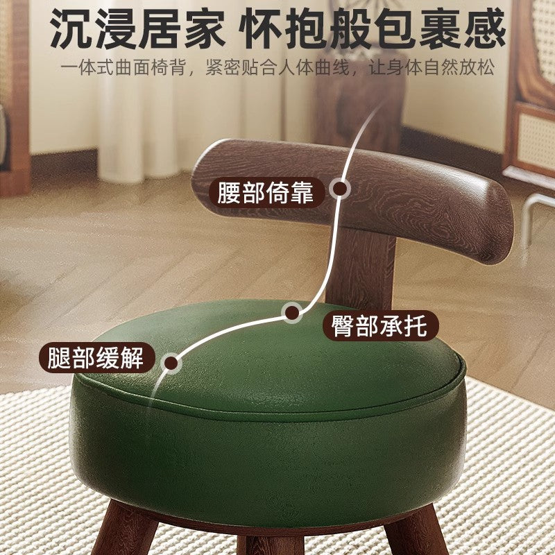 Children's solid wood rotating small chair Door shoe changing stool Coffee table bench Sofa stool Living room small stool Household low stool