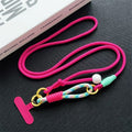 New arrival adjustable hanging neck long braided rope multi-functional wrist patchwork rope k-styletrendy color ball outdoor anti-lost